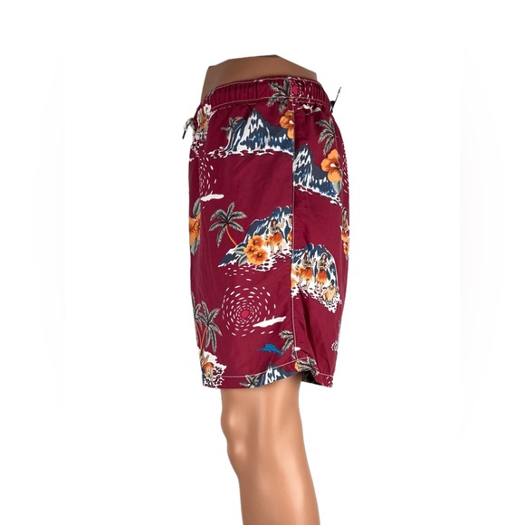 Tommy Bahama Mens XL Swim Shorts Floral Red Nylon Relax Beach Vacation EUC - Picture 3 of 10